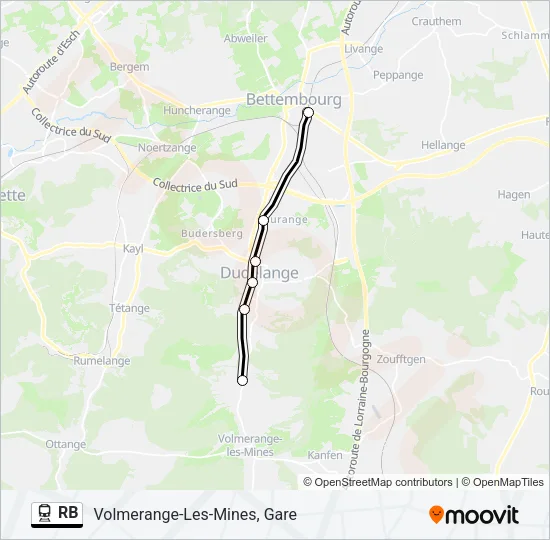 RB Train Line Map