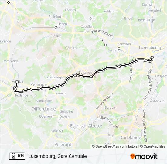 RB Train Line Map
