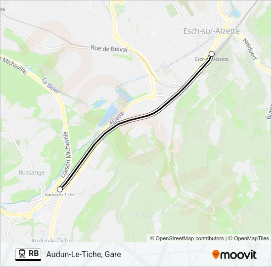RB Train Line Map