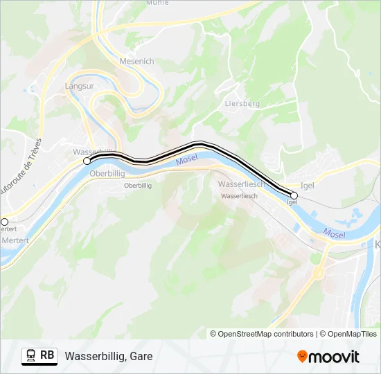 RB Train Line Map