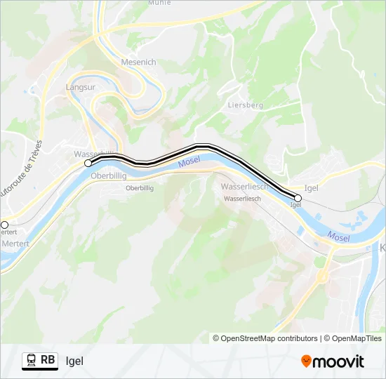 RB Train Line Map