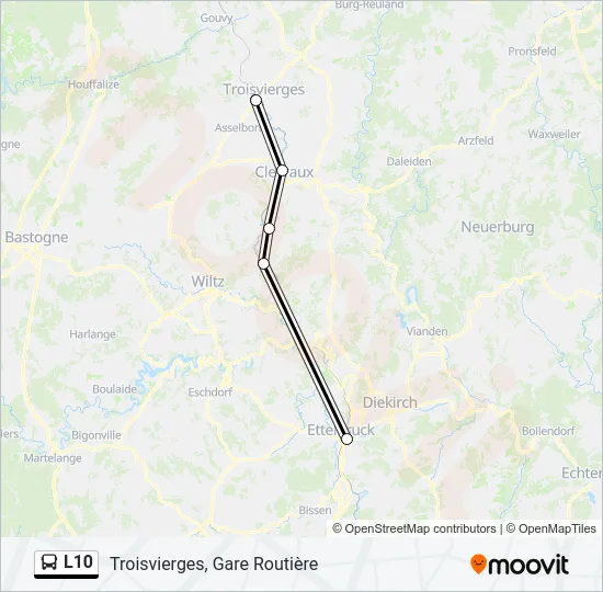 L10 Bus Line Map