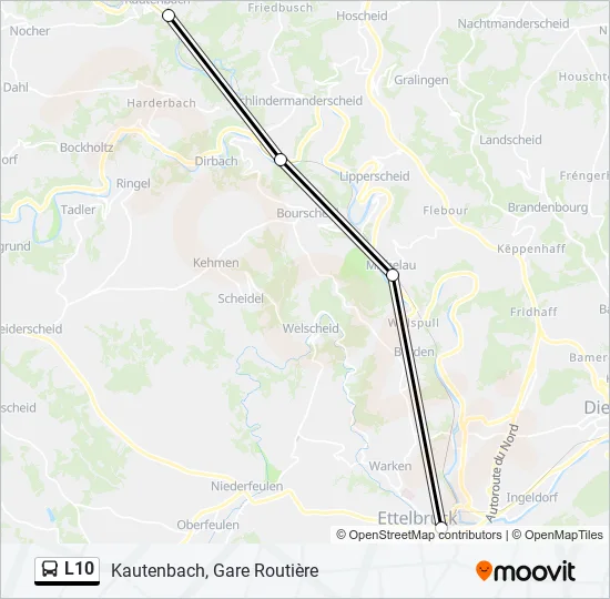 L10 Bus Line Map