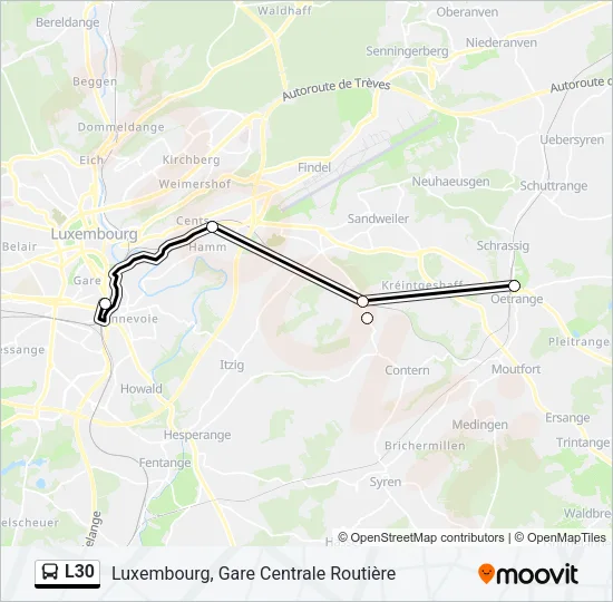 L30 Bus Line Map