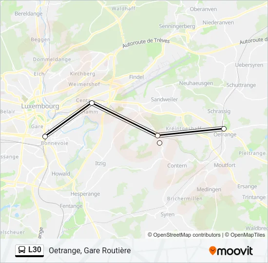 L30 Bus Line Map