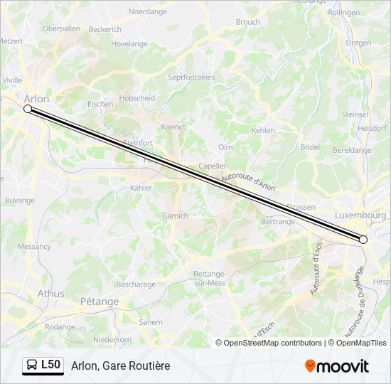 L50 bus Line Map