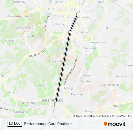 L60 Bus Line Map
