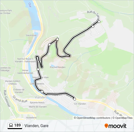 189 Bus Line Map