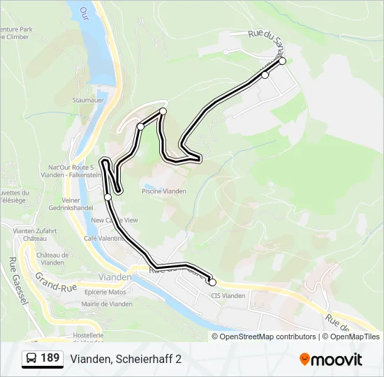 189 Bus Line Map