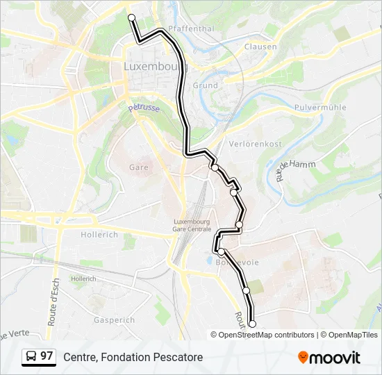 97 Bus Line Map