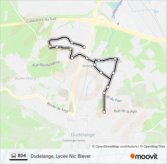 804 Bus Line Map
