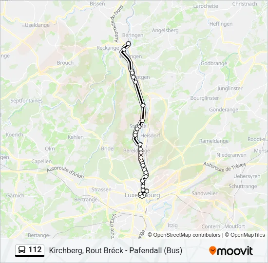 112 Bus Line Map