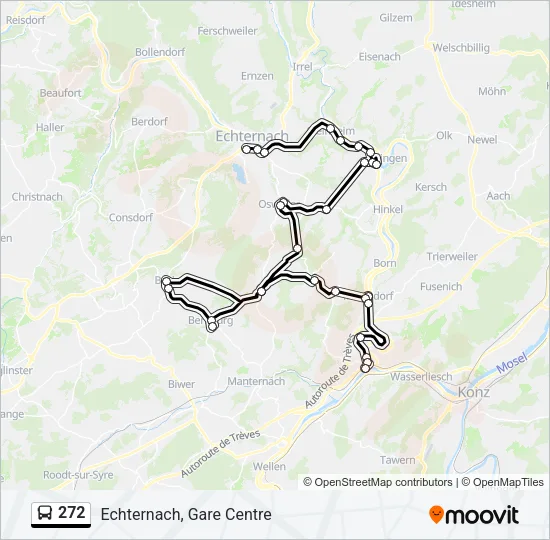 272 Bus Line Map