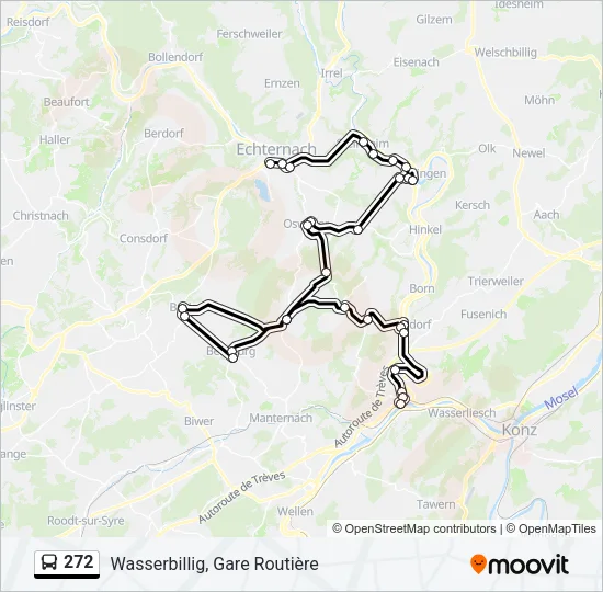 272 Bus Line Map