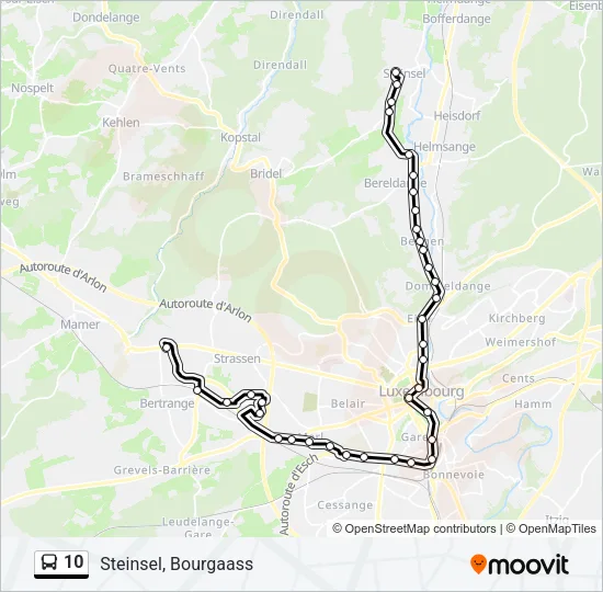10 Bus Line Map