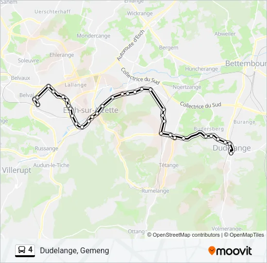 4 Bus Line Map