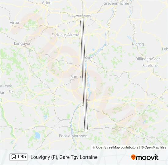 L95 Bus Line Map