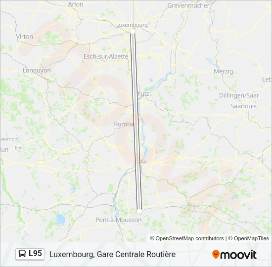 L95 Bus Line Map