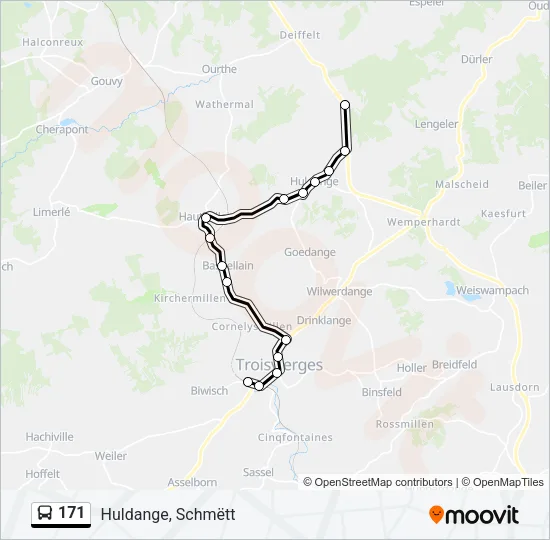 171 Bus Line Map