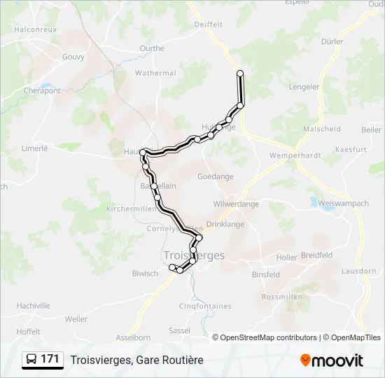 171 Bus Line Map