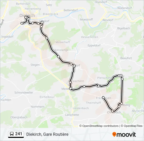 241 Bus Line Map