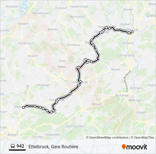 942 Bus Line Map