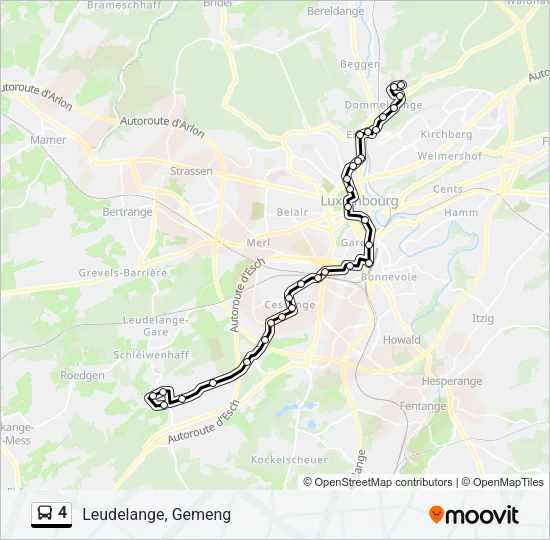 4 Bus Line Map