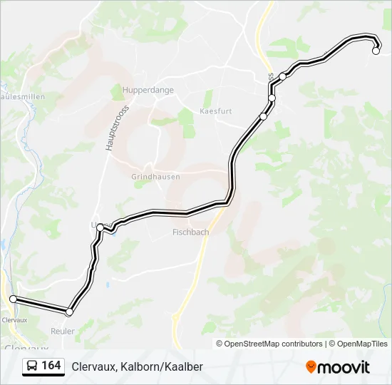 164 Bus Line Map