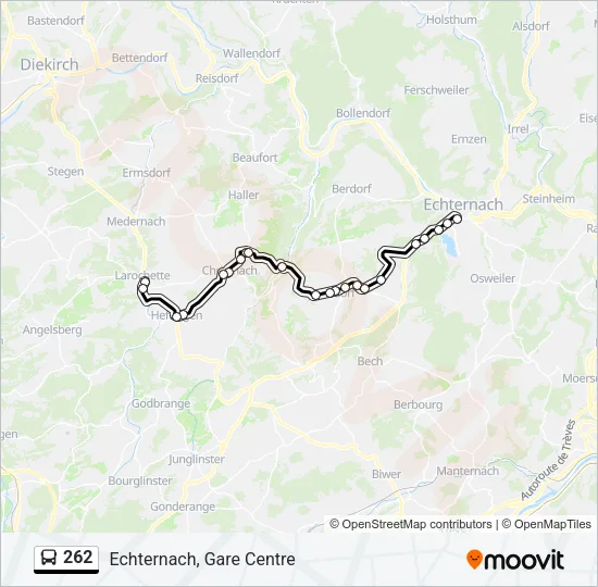 262 Bus Line Map