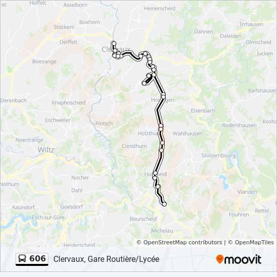 Bus 606 Route Map 606 Route: Schedules, Stops & Maps - Lipperscheid, Beim Leweck (Updated)