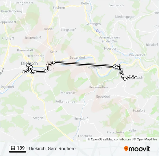 139 Bus Line Map
