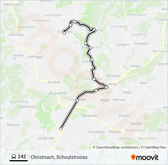 242 Bus Line Map