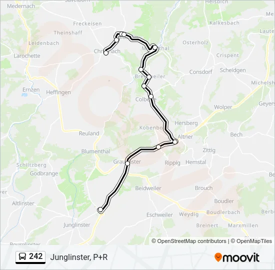 242 Bus Line Map