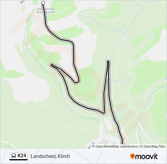 K24 bus Line Map