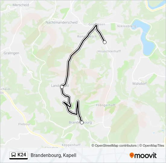 K24 Bus Line Map
