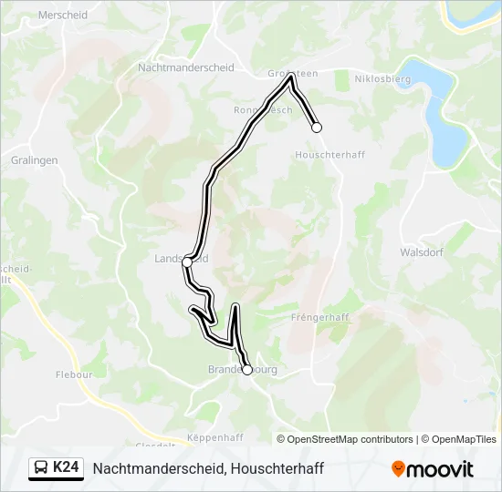 K24 Bus Line Map