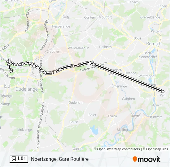 L01 Bus Line Map