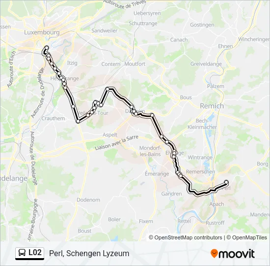 L02 Bus Line Map