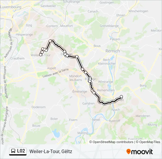L02 Bus Line Map