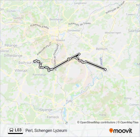 L03 Bus Line Map