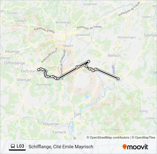 L03 Bus Line Map