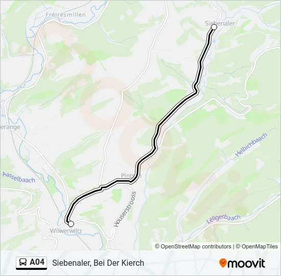 A04 Bus Line Map