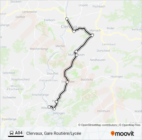 A04 Bus Line Map