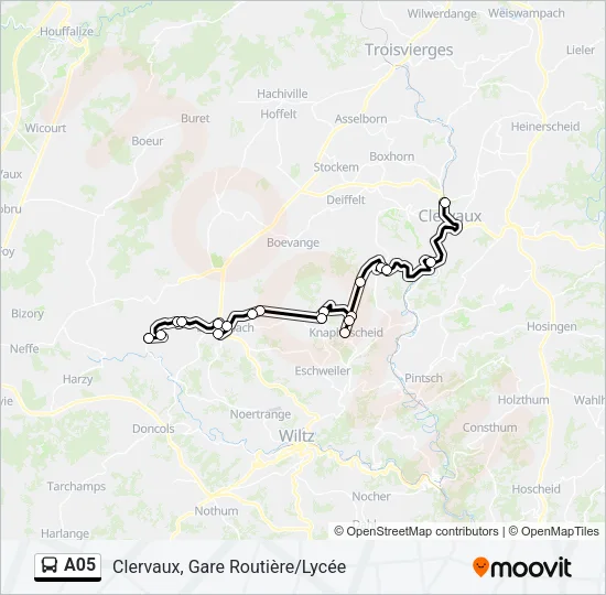 A05 Bus Line Map