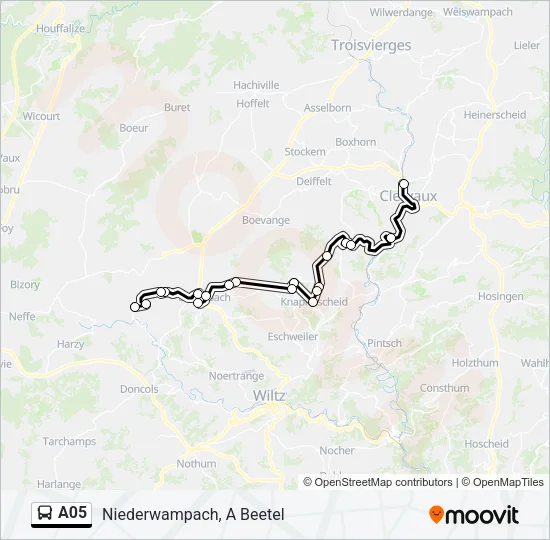A05 Bus Line Map