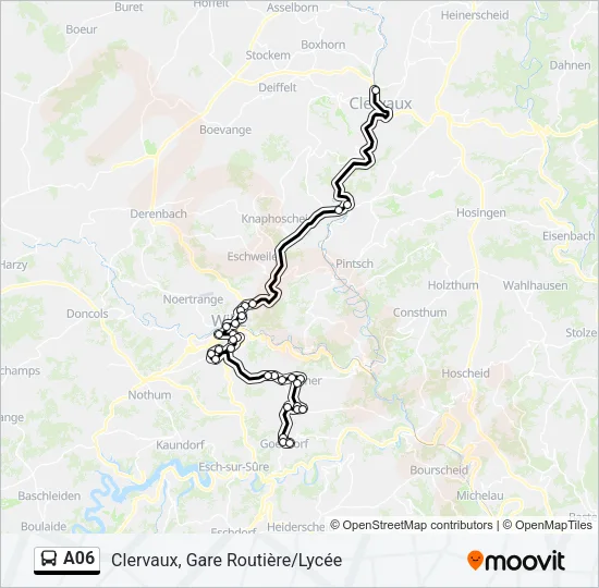 A06 Bus Line Map
