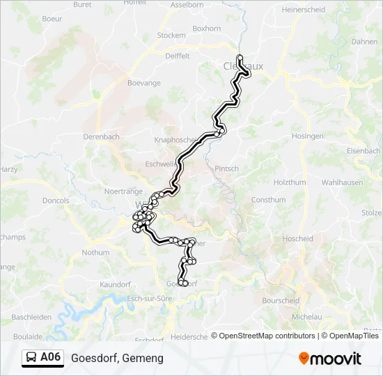 A06 Bus Line Map
