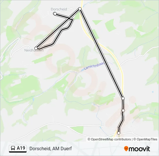 A19 Bus Line Map