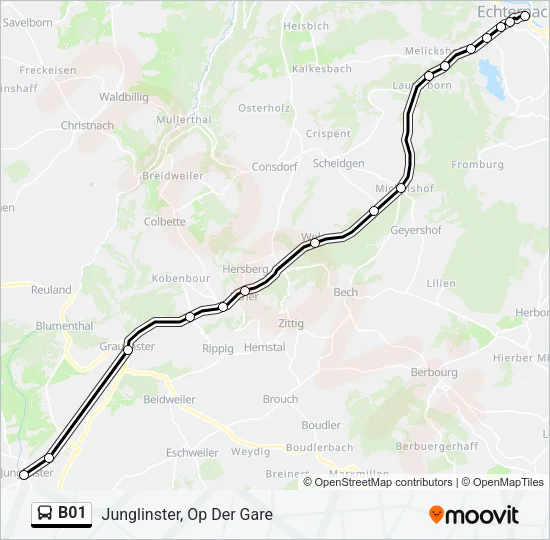 B01 Bus Line Map