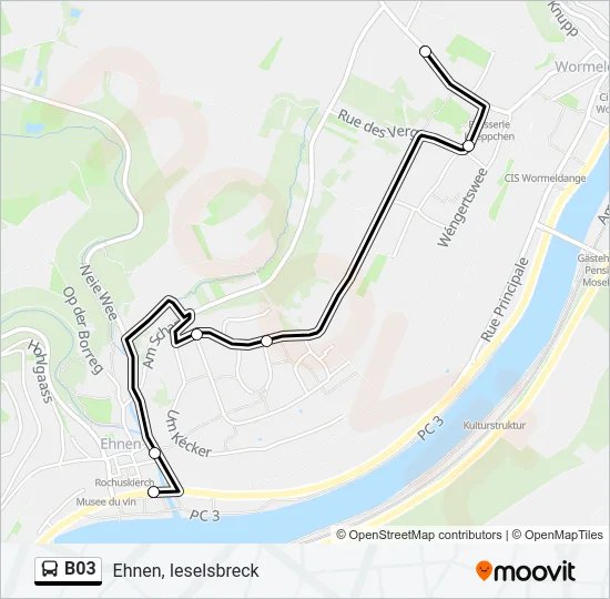 B03 Bus Line Map